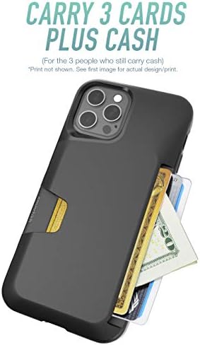 חכם-צבא ירוק-אייפון 12 / אייפון 12 מקרה ארנק פרו-ארנק סלייר כרך 1 [סלים + מגן] בעל כרטיס אשראי-מתאים לאייפון